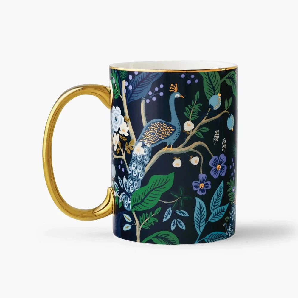 Peacock Porcelain Mug