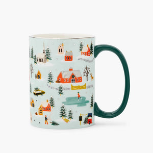 Holiday Village Porcelain Mug