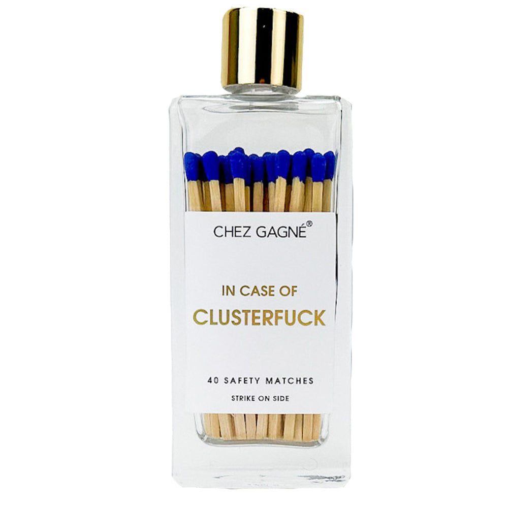 In Case of Clusterf*** - Glass Bottle Matches