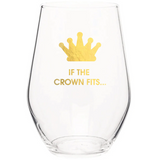 If The Crown Fits Wine Gold Foil