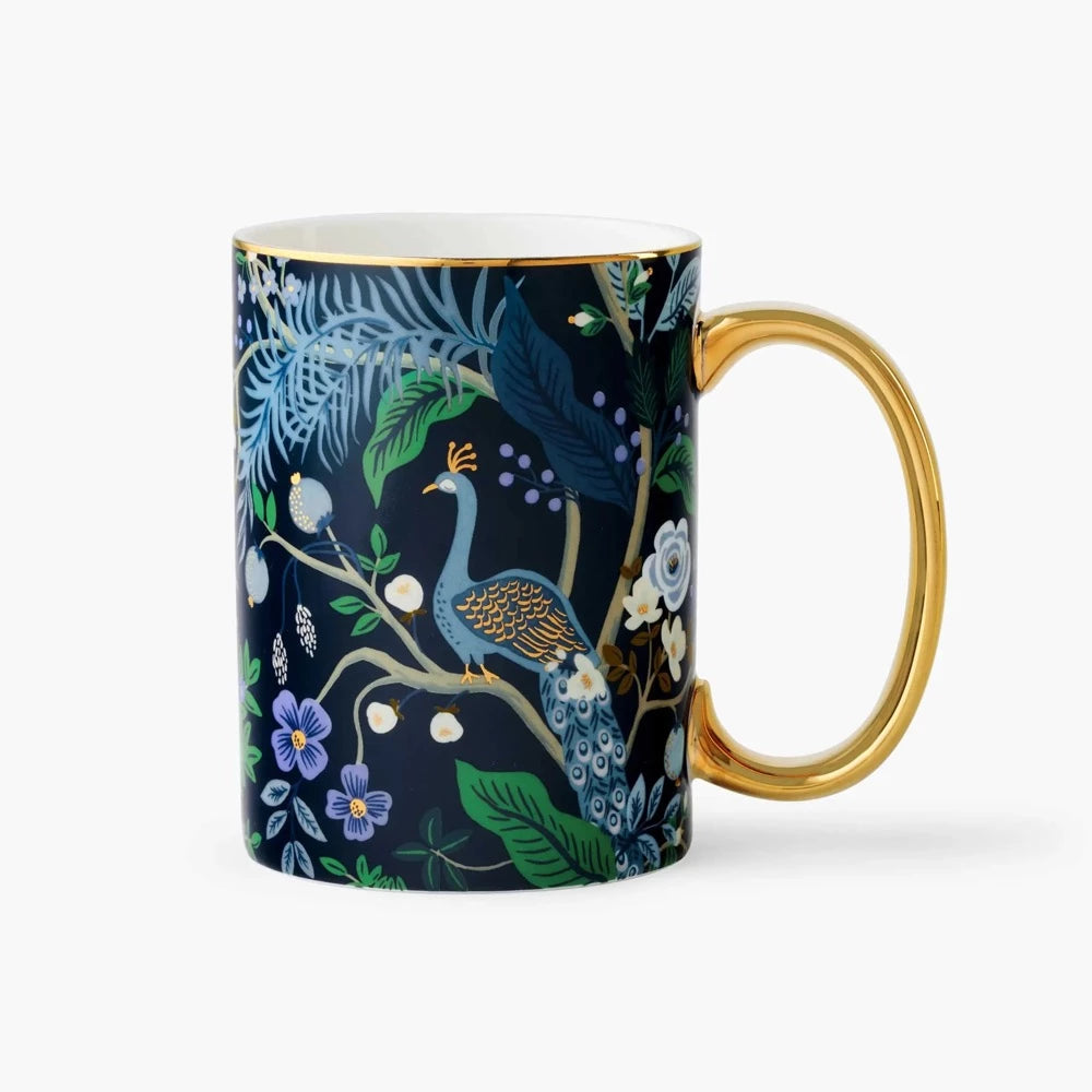 Peacock Porcelain Mug