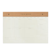 Weekly Postbound Notepad - Camel