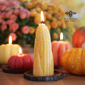 Corn Cob Beeswax Candle