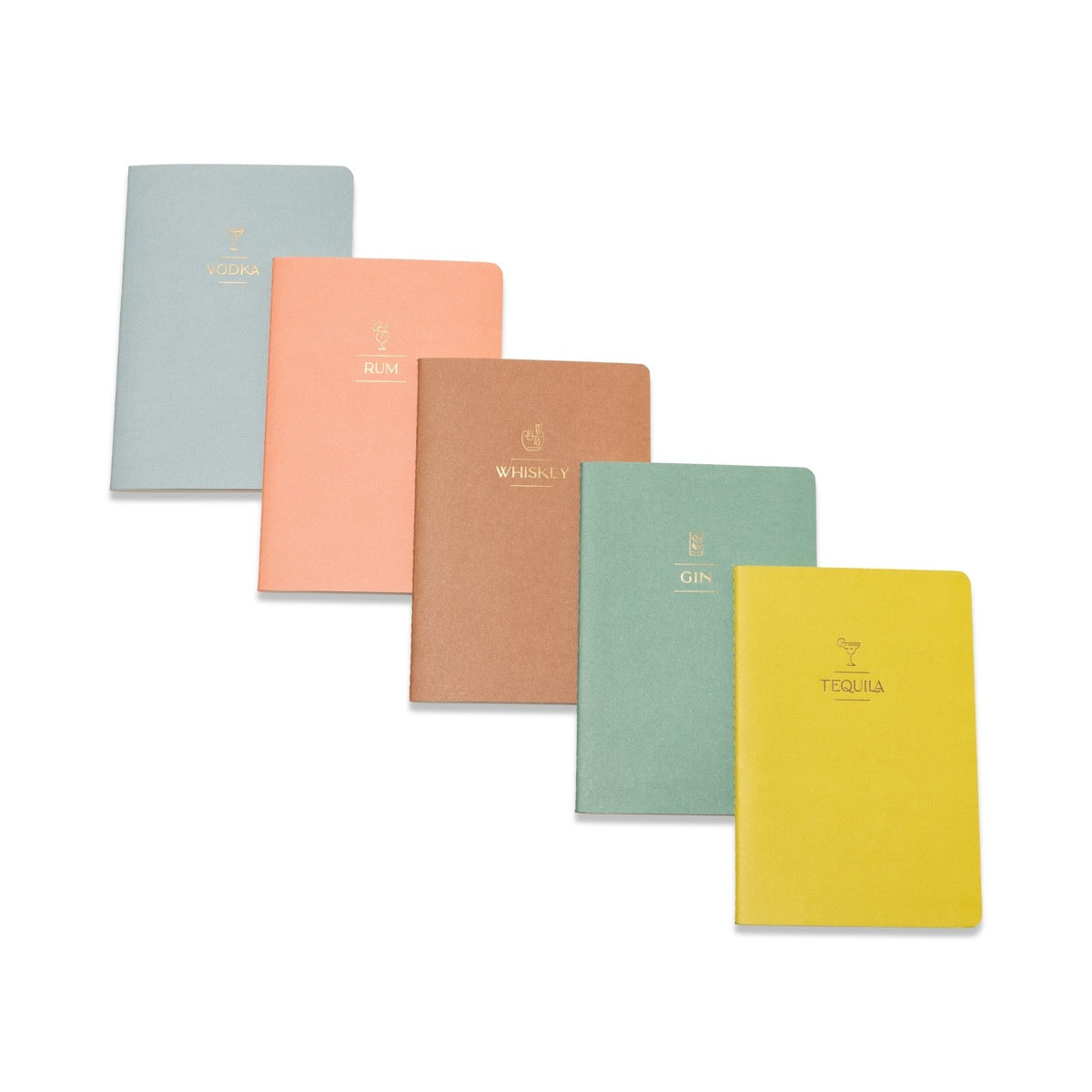 Cocktail Recipe Notebooks-Set of 5