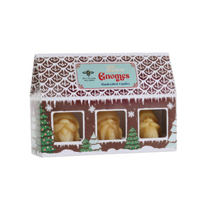 Holiday Gnome Beeswax Candle 3-Pack