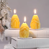 Holiday Gnome Beeswax Candle 3-Pack