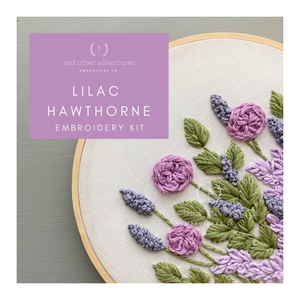 Hawthorne in Lilac Hand Embroidery Kit