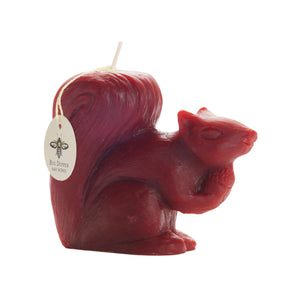 Squirrel Beeswax Candle