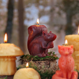 Squirrel Beeswax Candle