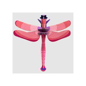 Ruby Dragonfly Wall Art