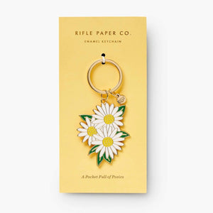 Daisies Enamel Keychain